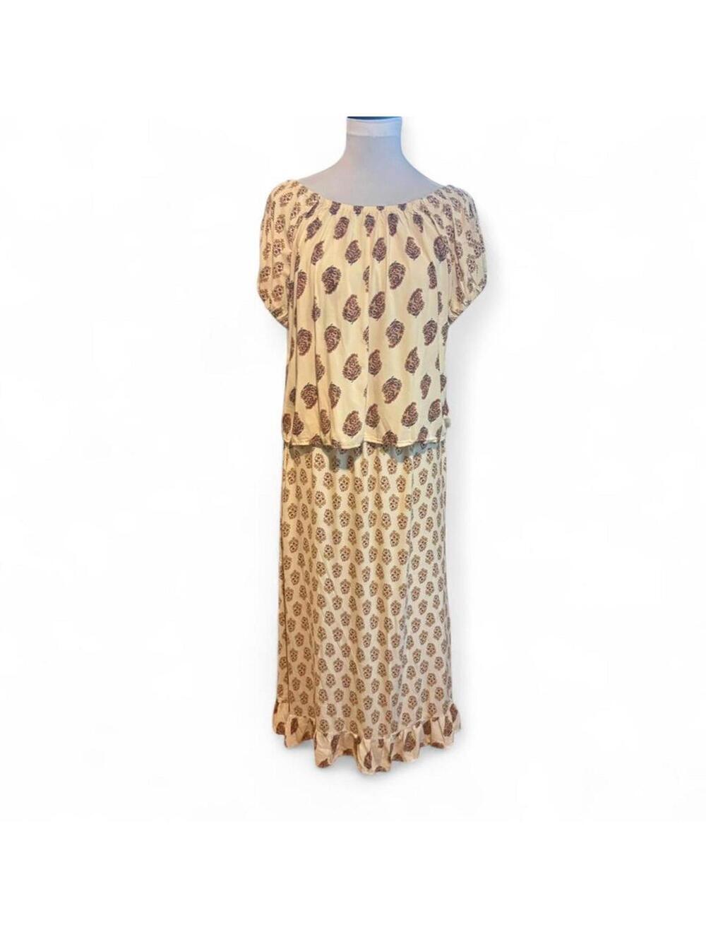 CeCe boho skirt and top size M